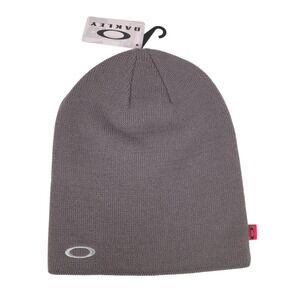 Oakley Gray Knit Hat Beanie FA14 Y2K Grunge Skater OSFM New With Tag